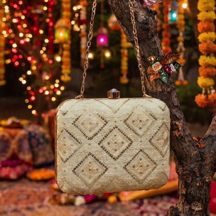 Pistachio Heirloom Clutch