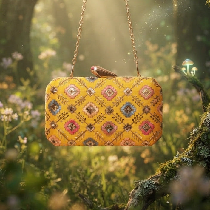 Sunshine Tapestry Evening Bag